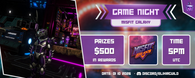 ElixirGuild's tweet photo. You think the space stays quiet? Not in Misfit Galaxy!

We're coming up with @misfitgalaxymmo game night, A living MMO universe where every decision shapes your survival.

💰 Total Rewards: $500, which includes 👇

🔹 Player Rewards
🔹 Leaderboard Reward
🔹 UGC Rewards (Quality + Raffle)

🗓️ When: 01 October, 5 PM UTC

Note: You need to sign up with your Epic games & discord on the website leaderboard to participate. (Link to be shared later on our dc)

Let's Jump into the vast galaxy and explore what challenges and unexpected moments are waiting for us.

Join our discord for more info, links in bio and in comment 👇
