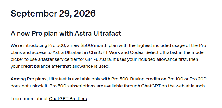 jaydenbruck's tweet photo. Codex $500 Plan is confirmed

https://t.co/bAVNTTtnlK https://t.co/MIglgLD3Vt