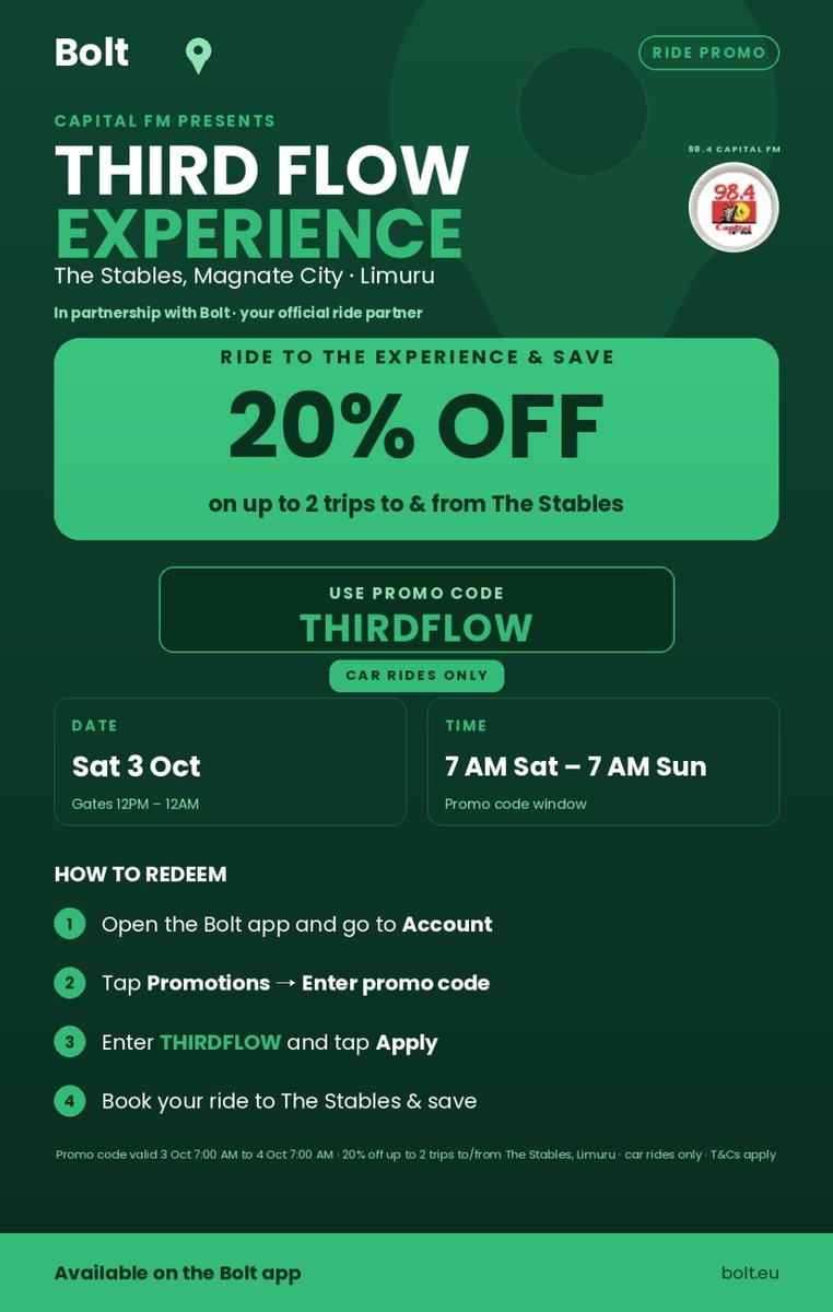 Future254__'s tweet photo. Nothing beats great music paired with the ThirdFlow Grill Experience. Come through for 30Years 3Eras 1Flow at the Third Flow Experience at The Stables, Limuru on Saturday, 3 October. Get your ticket now on Mookh. #CapitalFMat30. https://t.co/HKvKp70zgS