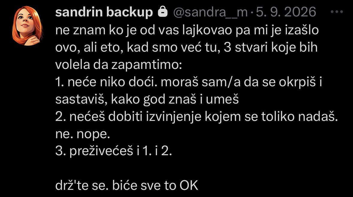 SandraKravitz's tweet photo. @HeyoAleks Da citiram samu sebe (💅🏻) https://t.co/DphVdKOQuE