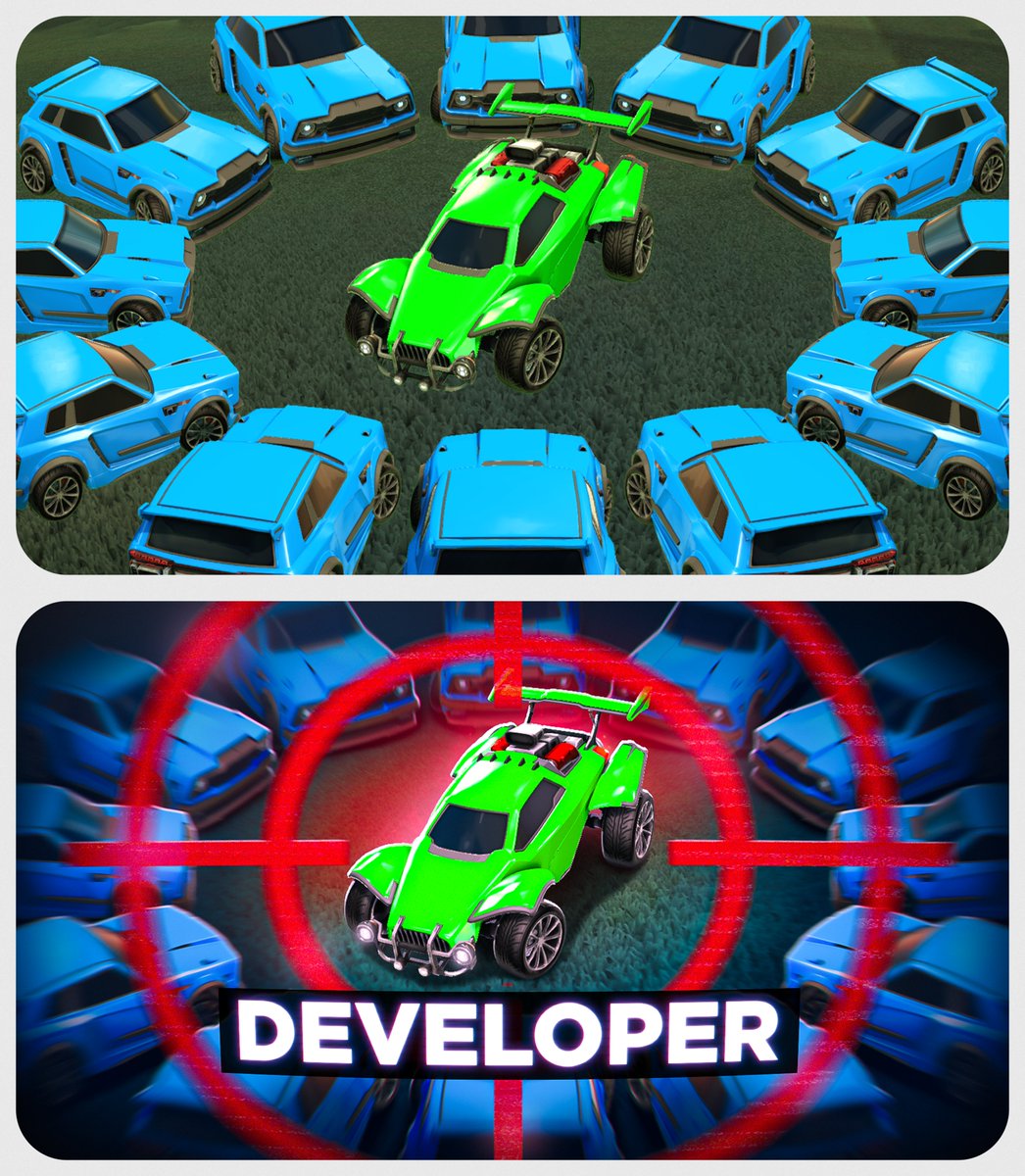 Gwucat's tweet photo. Before/After of this thumbnail

Very different from my usual Rocket League thumbnails but I like the way it turned out!

Hopefully I'll get the chance to experiment some more with this style in the future https://t.co/aCUleG3T6Q