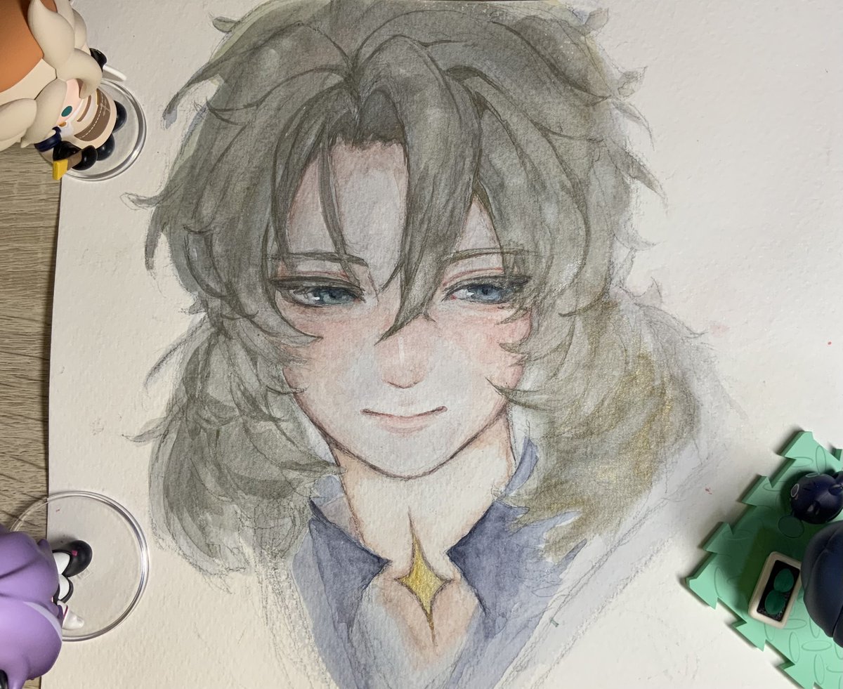 illpenguinn's tweet photo. Trying traditional art🖼️ https://t.co/O5SXArHVtI
