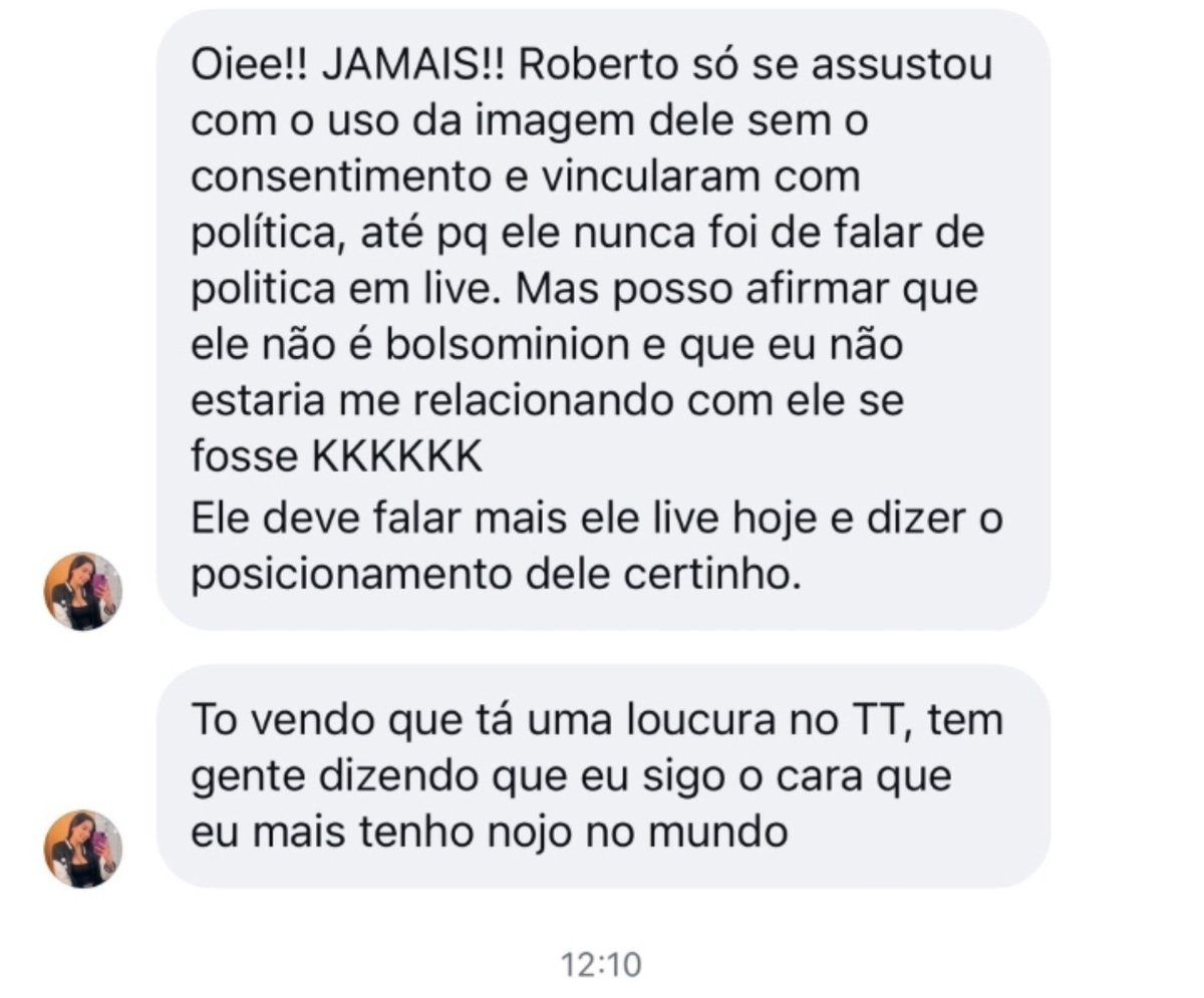 jasperl0ver's tweet photo. Me pediram pra divulgar isso daqui: A Raquel (namorada do Galaxy) disse que ele sim se assustou com o uso da imagem dele sem consentimento mas que ele >não é bolsominion< e que deve falar mais sobre isso e live. https://t.co/ogUctFRI4h