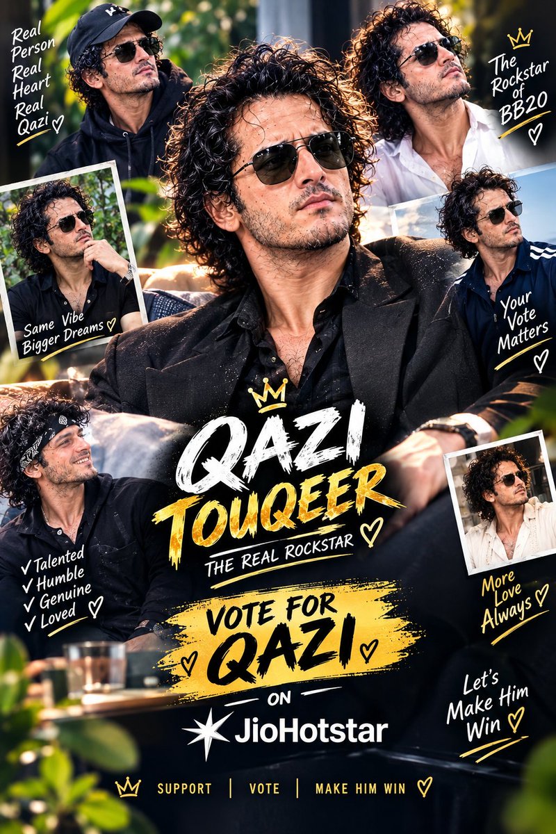 qaziofficialfc's tweet photo. Even when Qazi wasn’t feeling well, he still gave his best for his audience and stood by his friends. Despite everything said behind his back, he continues to show loyalty and heart. 
As a fan, I feel lucky to support someone like Qazi. Truly appreciate you, Rockstar. 

VOTE FOR QAZI ON JIOHOTSTAR

#QaziTouqeer #BiggBoss20 
 #QaziKeRockstars