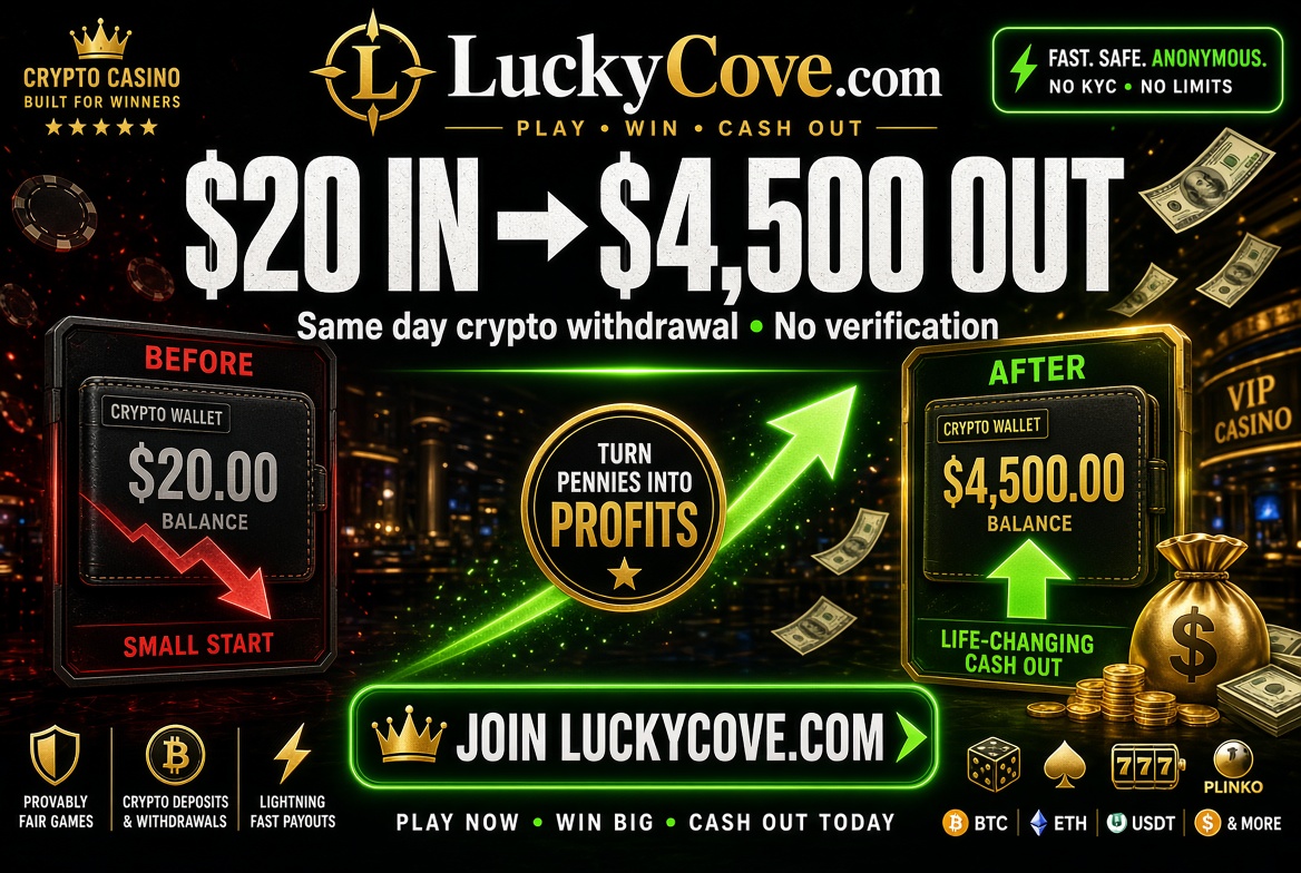 luckcoveslots's tweet photo. Join Before They Ban You Too – https://t.co/gpxU5hxdDd
:
#LuckyCove #BannedForWinning #TooMuchWinning #CryptoCasino #BitcoinGambling #WinningStreak #HighRoller #LuckyCoveDrama #UnstoppableWins #CasinoLife https://t.co/rcf6s04W91