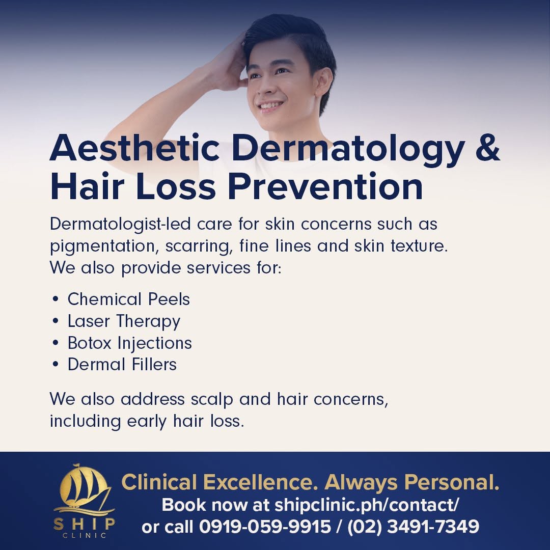 SHIP_Clinic's tweet photo. 𝗛𝗲𝗮𝗹𝘁𝗵𝘆 𝘀𝗸𝗶𝗻 𝘀𝘁𝗮𝗿𝘁𝘀 𝘄𝗶𝘁𝗵 𝘁𝗵𝗲 𝗿𝗶𝗴𝗵𝘁 𝗰𝗮𝗿𝗲.

We address a wide range of skin concerns—from aesthetic treatment and STI-related skin issues to hair loss prevention.

Book with SHIP Clinic:
🔗 https://t.co/cQgPf1fKY6
📱0919-059-9915
☎️  (02) 3491-7349 https://t.co/LaHEQheylG