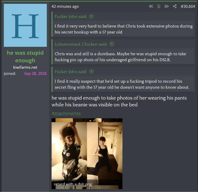 SpangIeDangIe's tweet photo. new stuff on kiwifarms that shows more proof of chris and veronica meeting in 2014 showing an uncensored version of the pic + another pic of her in the same shirt we've already confirmed to see her in https://t.co/aIdsMSdTbm
