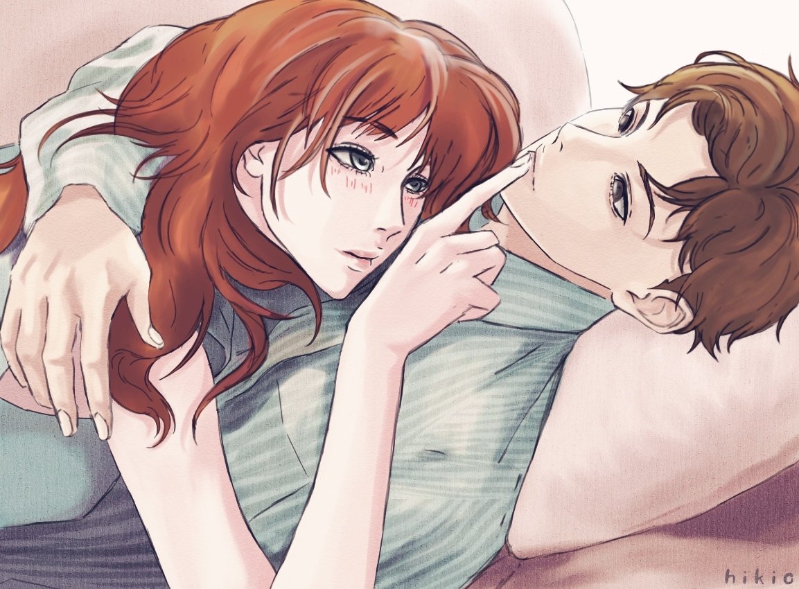hikio01's tweet photo. Peter &amp; Jean 🤍 (my 4th piece for them)

#SpiderPhoenix #SpiderMan #JeanGrey #SpiderManBrandNewDay https://t.co/4b5G6WURem
