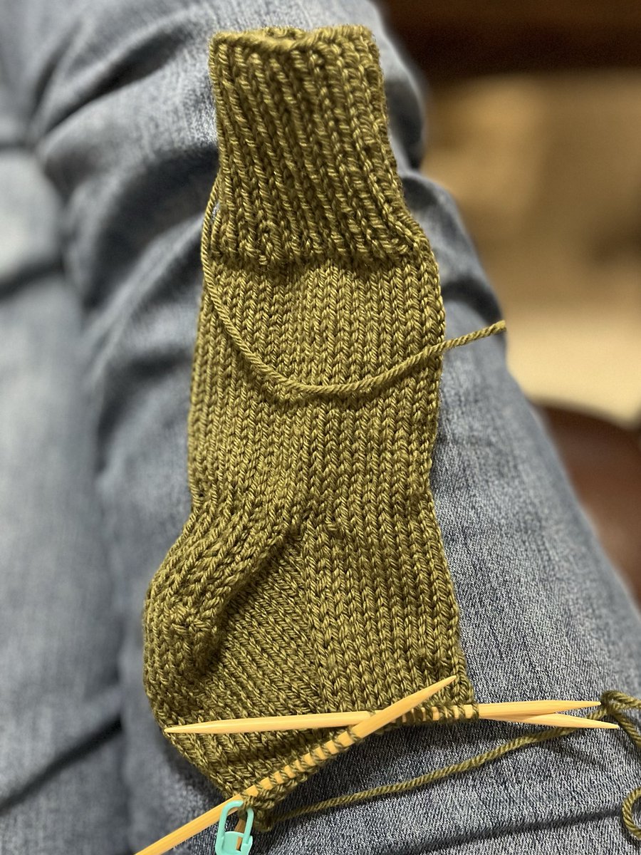 ncmusings's tweet photo. Gusset on sock two went more smoothly. I’m looking for an alternative to the heel flap/gusset method for knitting socks. https://t.co/NFcfzD1UaP