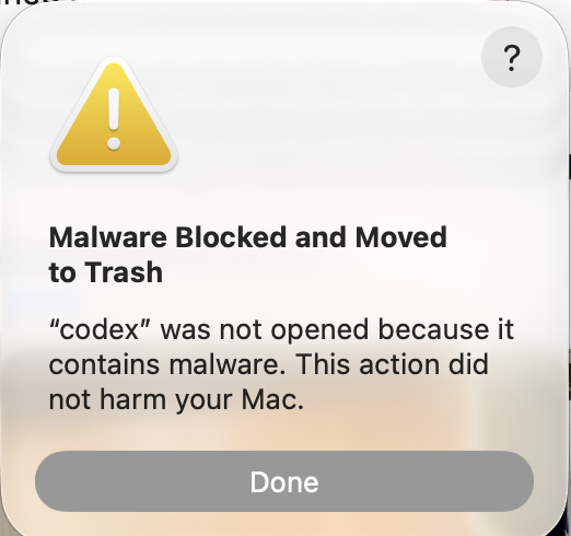 shellcromancer's tweet photo. Pssh who needs AI endpoint security, @Apple's got my back! https://t.co/zqC9AaXvwB