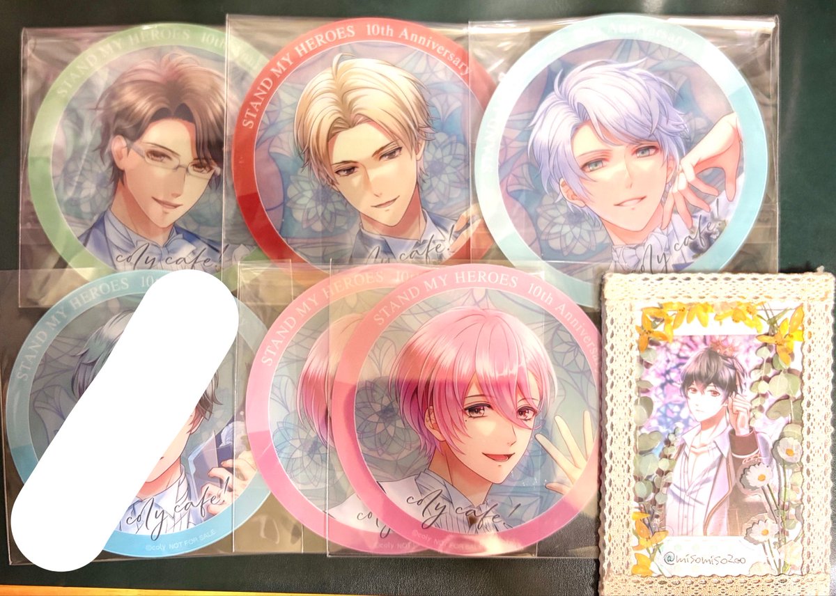 misomisoZoo's tweet photo. 【交換】　スタマイ　10周年　アニバーサリーフェス

コリカフェ　特典　コースター
◆譲
　夏目/九条/カナメ/可愛2

◆求
　槙/桧山

10/10池袋手渡しor郵送にて交換希望です。検索からでもお気軽にお声掛け下さい https://t.co/2VE73IHRtM