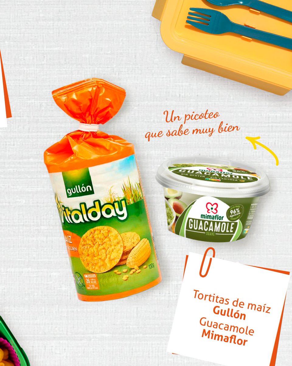 coalimar's tweet photo. ¿Buscas ideas para el almuerzo o la merienda? 😋

En Coalimar tienes opciones para llevar o disfrutar en casa:

🧀 de Babybel + pan de pipas de Velarte
🍎Pouch de Smileat
🌽Tortitas de maíz de Gullón  + guacamole de mimaflor

Encuentra tu combinación favorita en Coalimar. https://t.co/Irr1L2a1YP