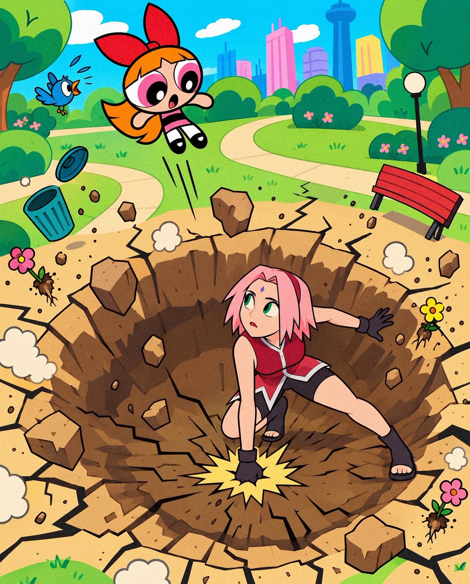 theSosiKevin's tweet photo. Naruto x PPG x KV https://t.co/A0dlXg9MX0