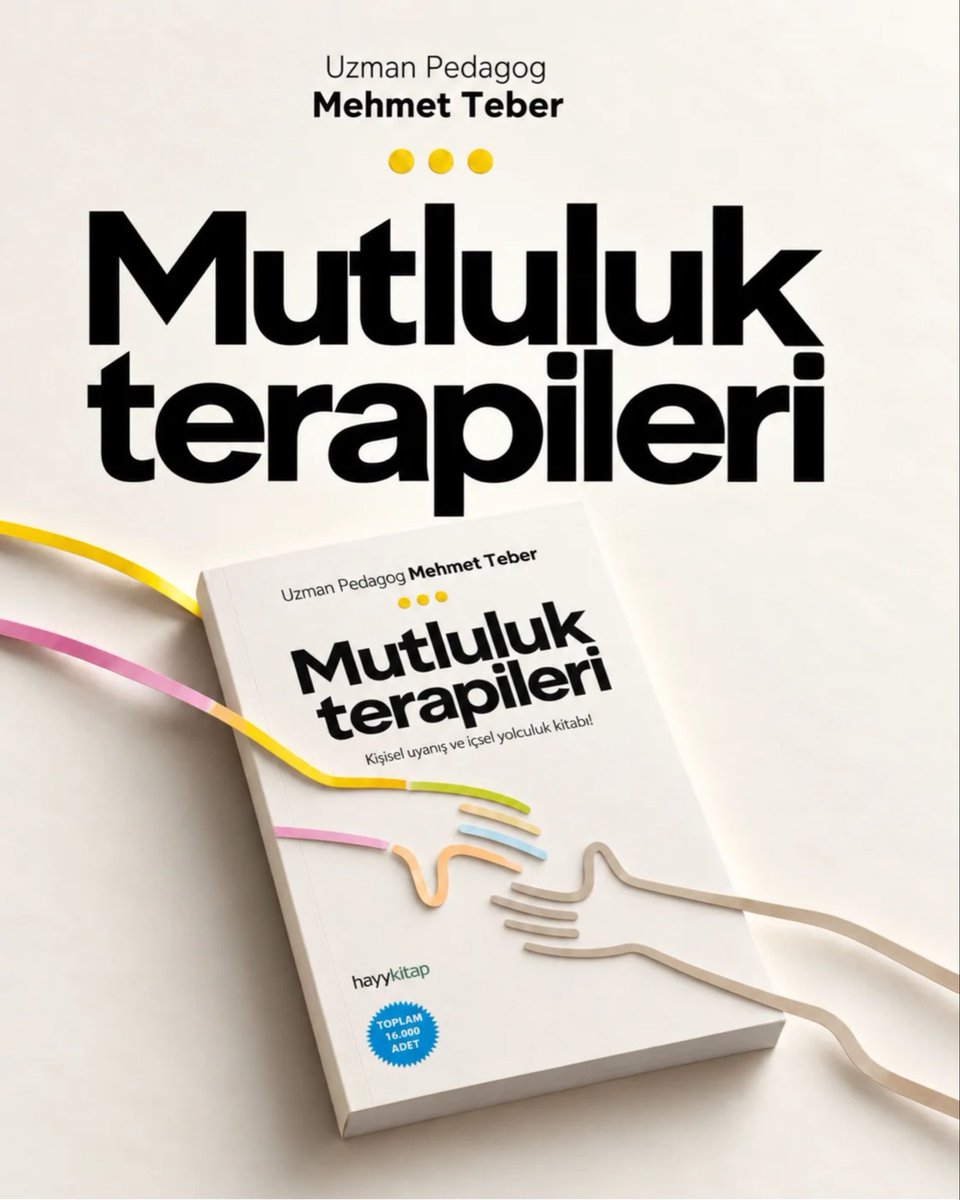 hayykitap's tweet photo. Uzman Pedagog Mehmet Teber’in Mutluluk Terapileri, kendinize yeniden bakmak, iç dünyanızı anlamak ve hayatla daha güçlü bir bağ kurmak isteyenlere eşlik ediyor.
📚 Mutluluk Terapileri hayykitap ve kitap satan her yerde!
#MutlulukTerapileri #MehmetTeber #hayykitap #KişiselGelişim #KitapÖnerisi