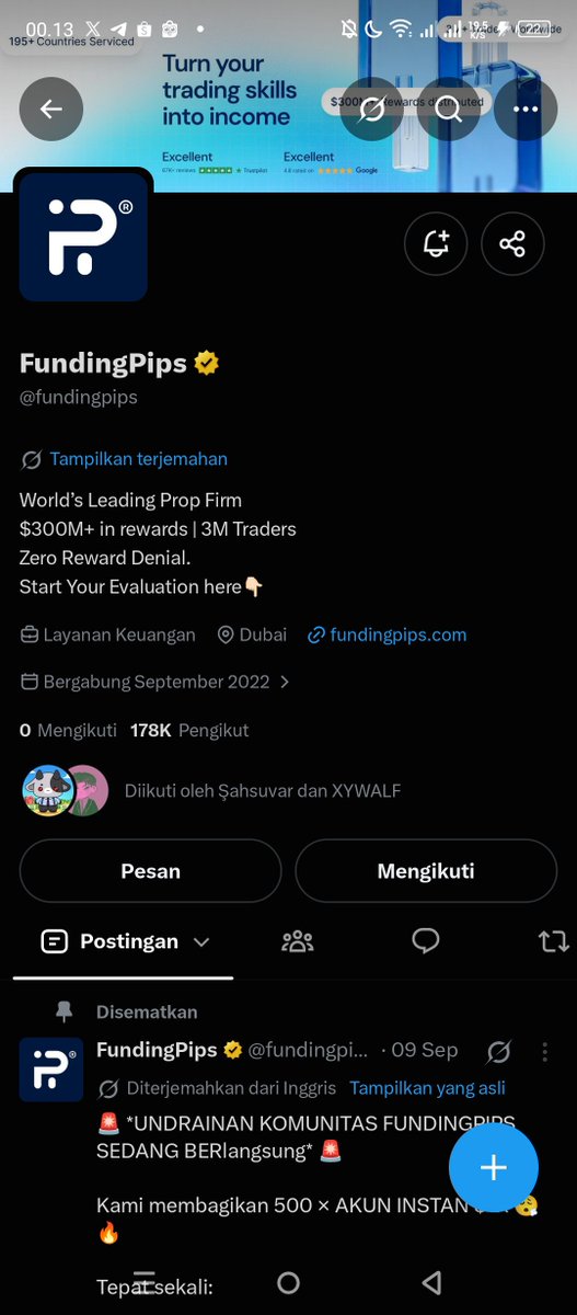 al49258's tweet photo. @fundingpips done @wuokb @Woundedlioon @Asmongold @bnd7788 @fwTyo https://t.co/LWH0ScWVVU