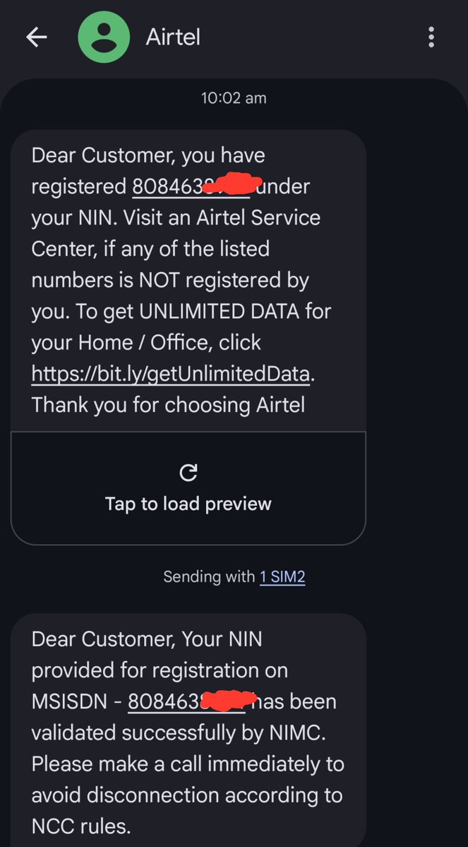 djdrumbaetz's tweet photo. Make Una no worry I don buy Airtel SIM, at least the one wey una do don reach. Using 2 MTN Sims was hell, but now I can always switch in between. https://t.co/fExM54MVub