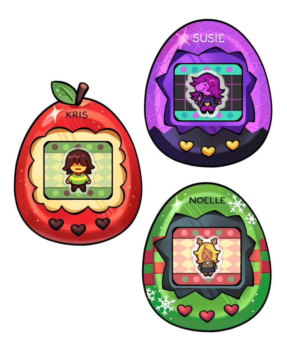 crashqueenkid_'s tweet photo. Whatever bro *tamagotchifies your deltarune characters 

shaker charms soon :3 #deltarune #krusielle https://t.co/PrU16amKRa