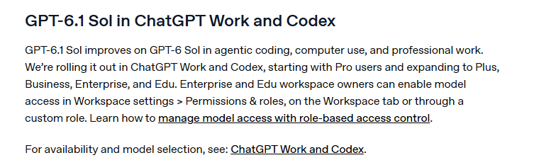 jaydenbruck's tweet photo. GPT 6.1 SOL IS HERE

https://t.co/bAVNTTtnlK https://t.co/NFi1Fo0mEy
