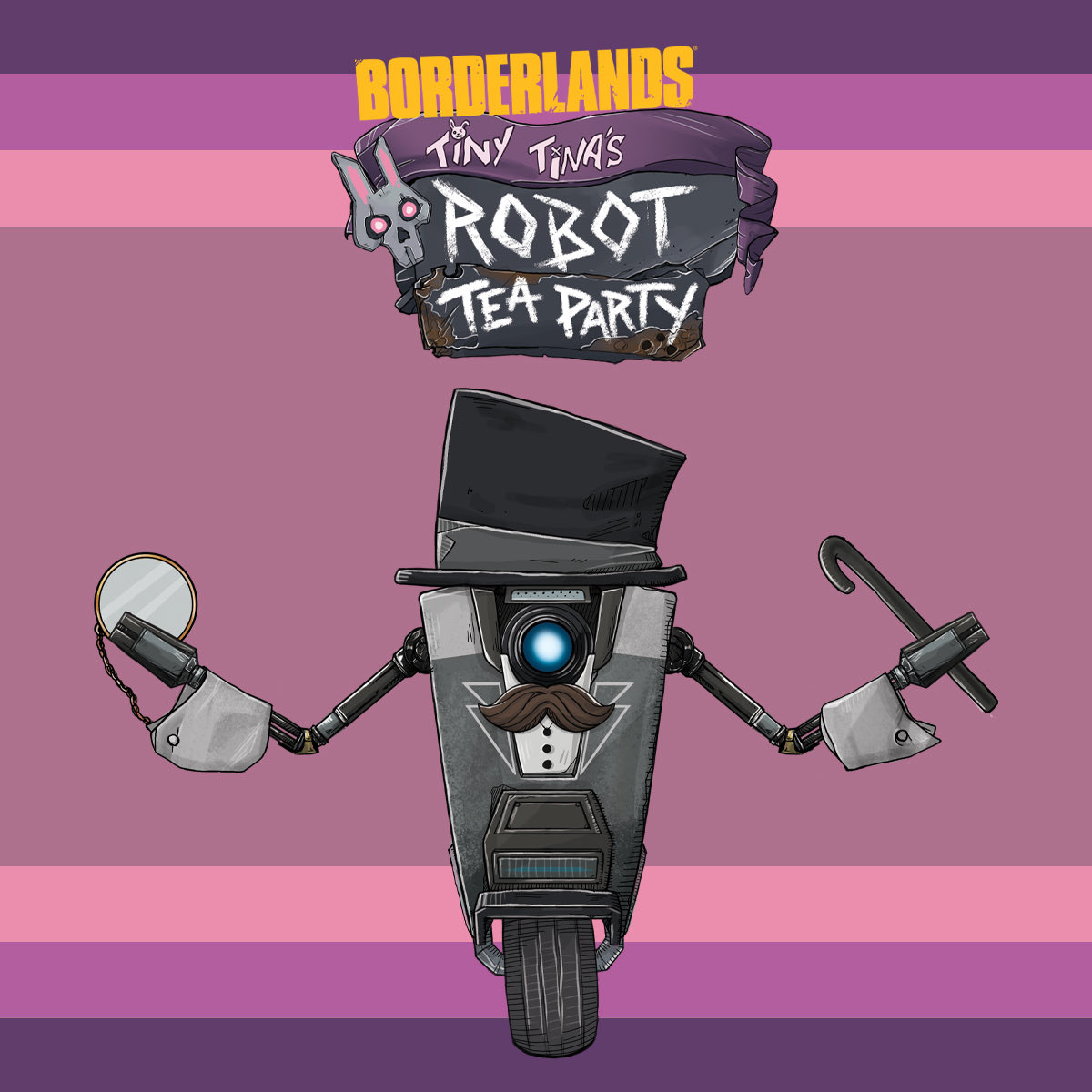 nerdvanagame's tweet photo. Tiny Tina’s Robot Tea Party brings some of your favorite Borderlands characters together for a quick and chaotic card game. Who would you want at your table? https://t.co/0S0bwF1TZ2