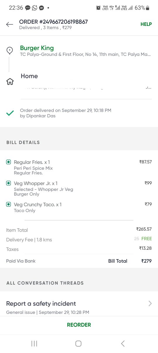 Suchismitaromi9's tweet photo. Hi Team,
I had ordered peri-peri mix with my fries and even paid for it, but I didn't receive it @Swiggy @BurgerKing https://t.co/IX7v1wLkSA