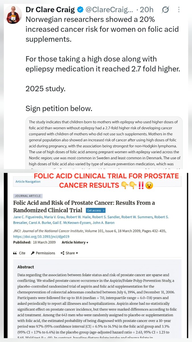 upforthefight1's tweet photo. Folic Acid: causes cancer, alzheimers, brain damage in fetus, harms brain cells, &amp; much more👇

Flouride does EXACTLY the same 👇 Labour EXPANDED WATER TREATMENT RECENTLY

Now you know why they're doing BOTH 

Systemic deliberate use of toxins &amp; chemicals against us

GET TO NO 10 https://t.co/AZxm30j0xC