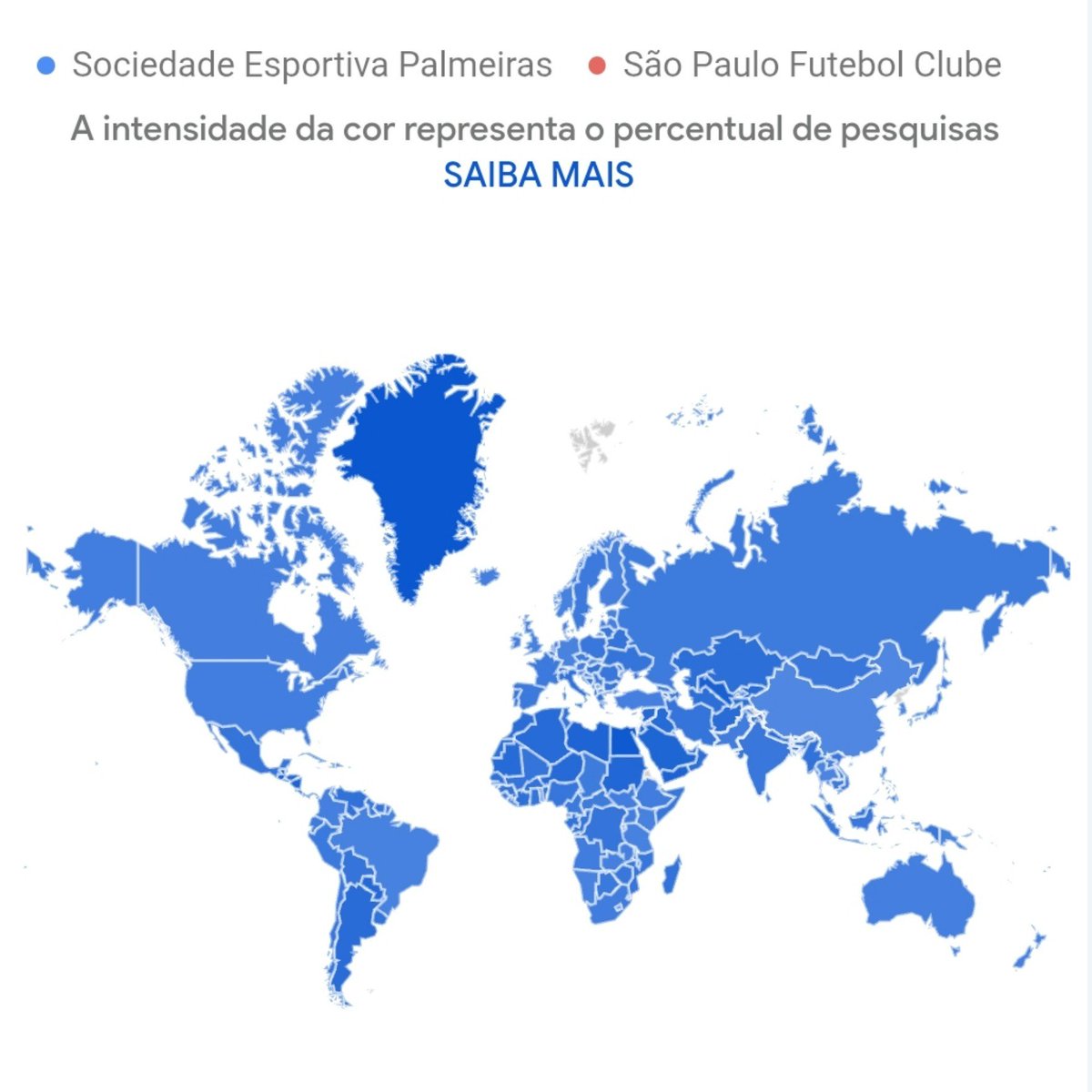 Noitedecopa's tweet photo. 🔎 PALMEIRAS x SÃO PAULO em pesquisas no Google pelo Mundo!

De 2004 até hoje — todo o período disponível no Google Trends.

📊 Google Trends https://t.co/uO35UXIP86