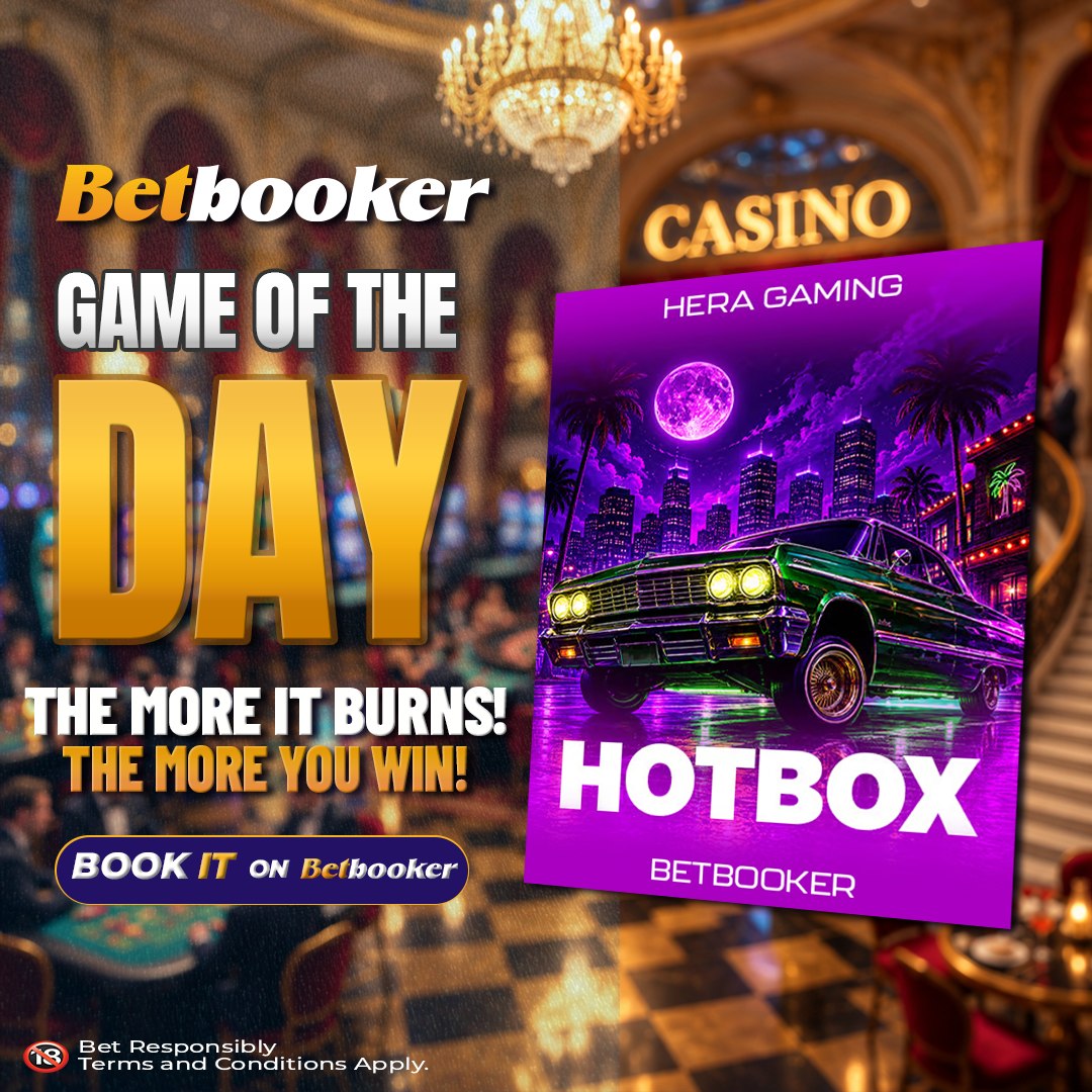 Betbooker's tweet photo. 🔥🎰 Chalee, today we dey burn!

Try Hotbox and see how hot your luck can get! 🔥💰

🎯 The more it burns, the more you win!

Play Now! https://t.co/COlgUZXNzf

👉 BOOK IT on Betbooker

18+ | Gamble responsibly.

#Betbooker #Casino #BenjaminAsare #BlackStars https://t.co/wpCB9MrHVT