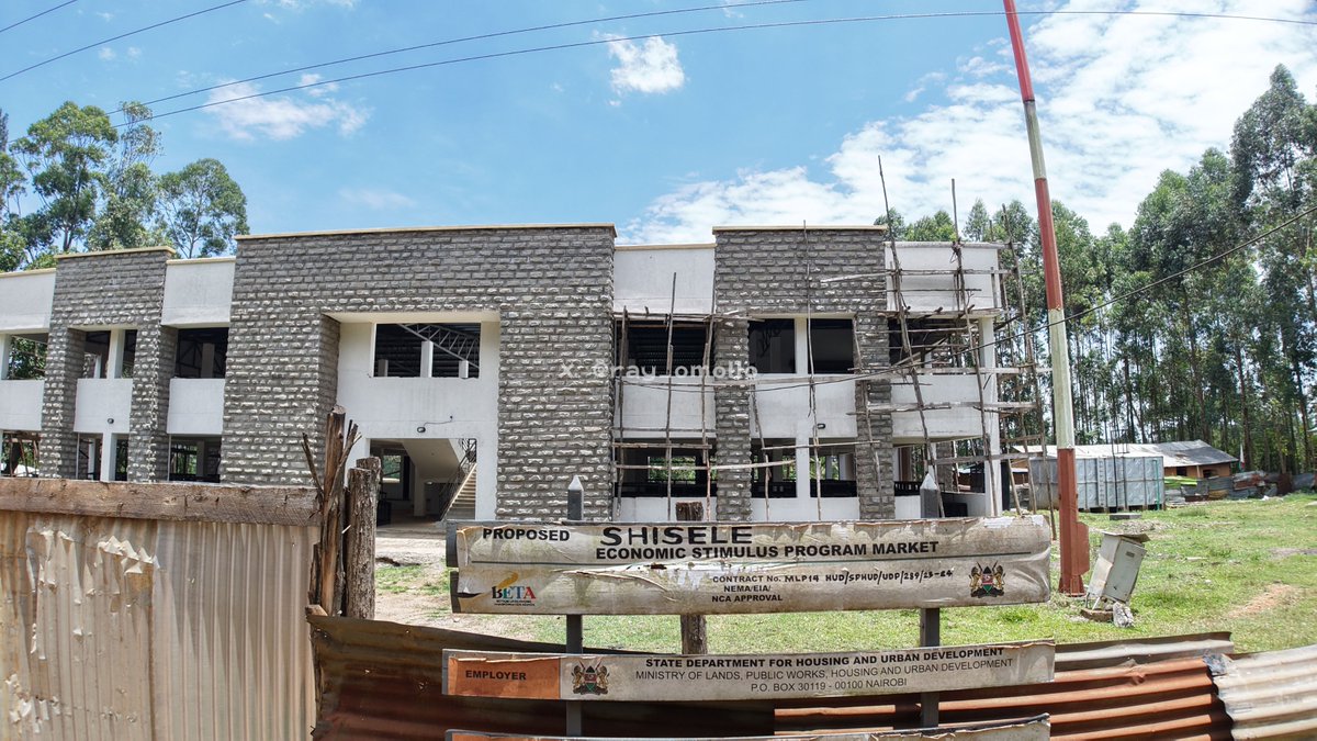 ray_omollo's tweet photo. The Economic Stimulus Programme (ESP) is among the most tangible initiatives under the Bottom-Up Economic Transformation Agenda (BETA), expanding opportunities for small and medium-sized traders and strengthening grassroots enterprise. 

The almost completed Shisele ESP Market in Kakamega County, which began construction in July 2024, is a practical expression of this commitment.

With only minor finishes remaining, the market provides a modern and orderly space for local traders. 

Completed facilities include terrazzo flooring, an ICT room, social hall and fitted kitchen, while the project has already created employment and is expected to expand commercial activity once fully operational.

A secure trading environment is essential to a thriving local economy. The State Department for Internal Security and National Administration is therefore supporting coordinated project implementation and security, helping protect the facility, traders and economic activity it will support.