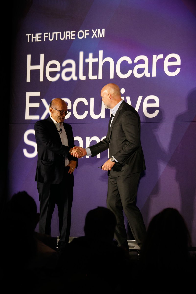 Jasonmaynard's tweet photo. Our Healthcare Executive Summit in Nashville brought into focus what @Qualtrics + @PressGaney can build together.

We introduced Healthcare XM, which combines decades of healthcare expertise, data, and benchmarks with the XM Data & AI Platform.

The opportunity goes beyond measuring experience by allowing healthcare organizations to see more of the patient and member experience, anticipate friction earlier, and act while there’s still time to improve the outcome.

Great to explore what this means with our incredible customers Tina Freese Decker of @CorewellHealth and Jeff Balser of @VUMCDiscoveries, product leaders Mark Hammond and Mike Thompson, and our healthcare leaders: Thomas Lee, MD, Chrissy Daniels, Jeff Doucette DNP, RN, FACHE, FAAN, Tejal Gandhi, MD, Adrienne Boissy, and David Shapiro. 

Plus, congrats to Tom Lee for being named Executive Director of XM Institute.

Thanks to everyone who joined us both in Nashville and virtually. There’s a lot more ahead.

Watch on-demand below.