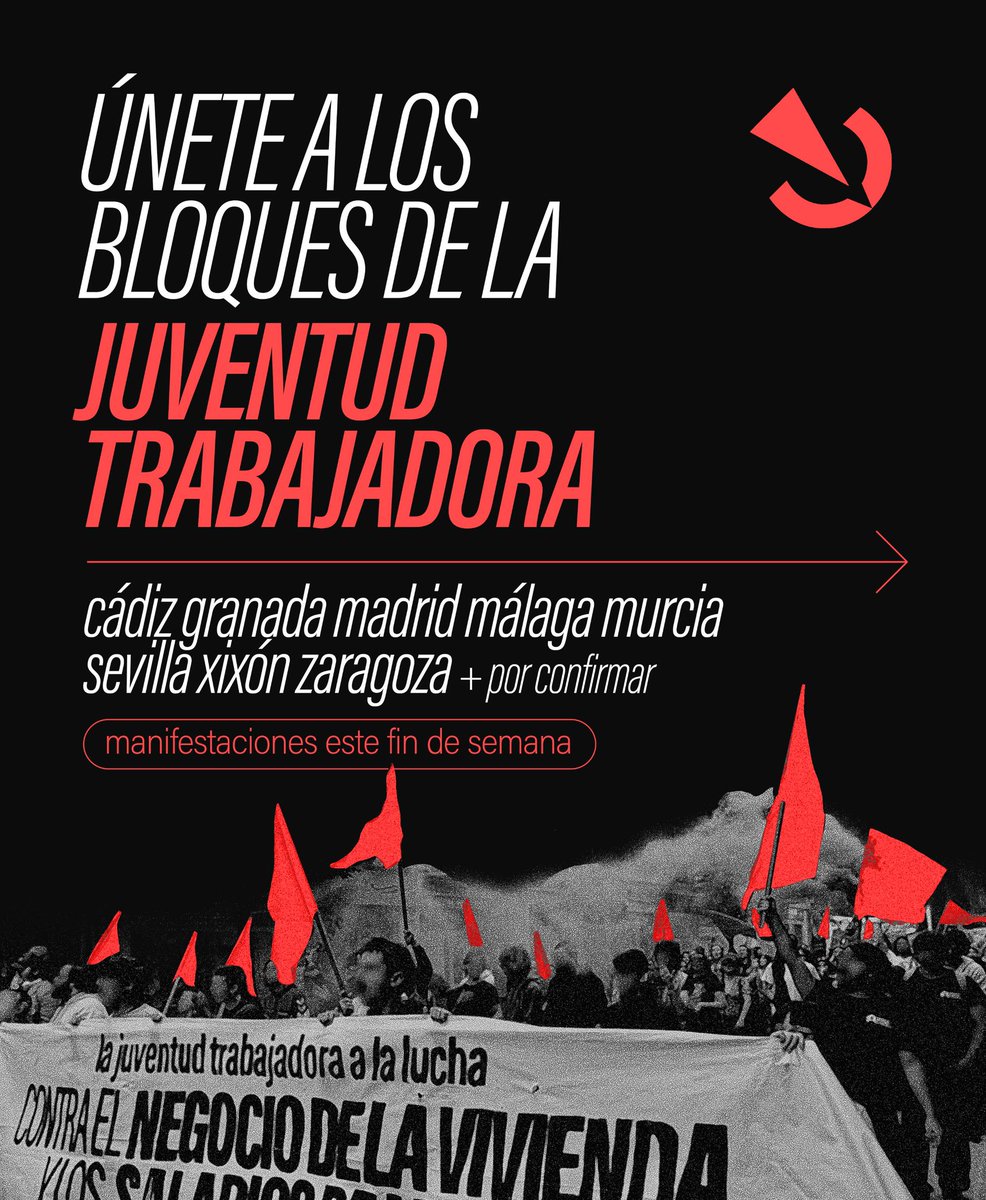 CJSocialista's tweet photo. Los reales decretos no van a terminar con el problema de vivienda.

Es hora de que nos organicemos y luchemos para acabar con el rentismo y construir el socialismo.

Únete a los bloques de la juventud trabajadora en las manifestaciones de este fin de semana. https://t.co/BkZSOecMYH