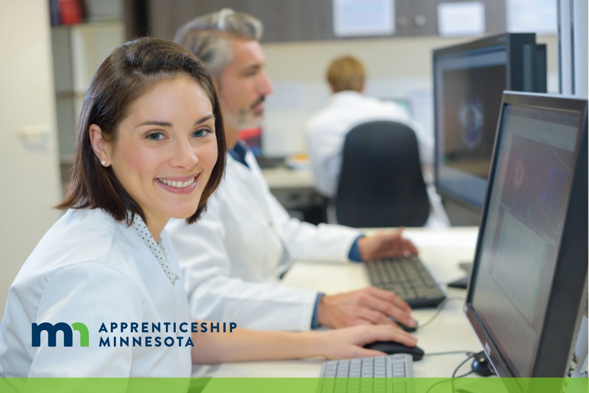 ApprenticeMN's tweet photo. A new grant is available to help support the design and development of new registered apprenticeship programs in the health care industry. Learn more and apply at https://t.co/XfVhZkixhV  #ApprenticeshipWorks https://t.co/W24CuB0dpo