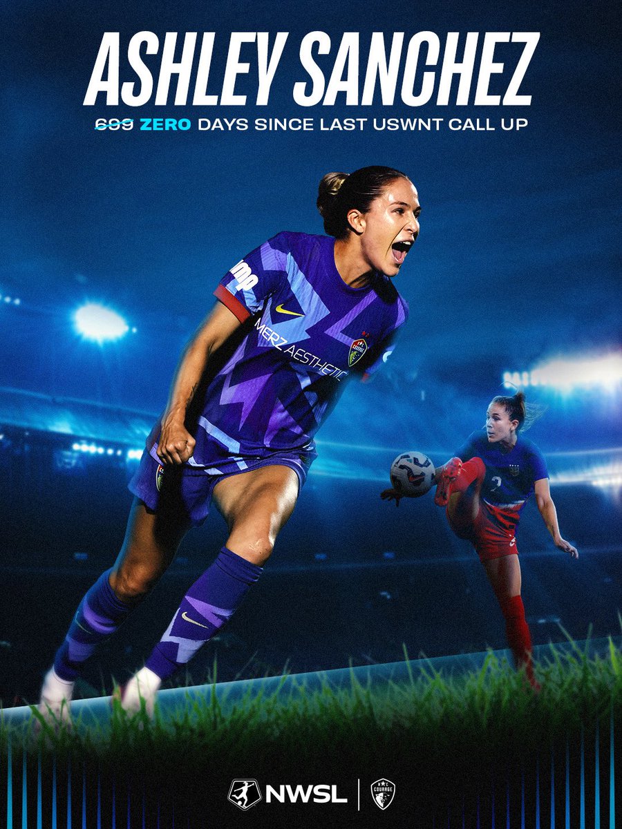 NWSL's tweet photo. Ashley Sanchez is SO back, 699 days after she last stepped on the pitch for the USWNT. 😤

NWSL Golden Boot leader Ashley Sanchez returns to the USWNT for camp in October. Show some love for Sanchez and @USWNT in the chat! https://t.co/4BqAuFYTtt