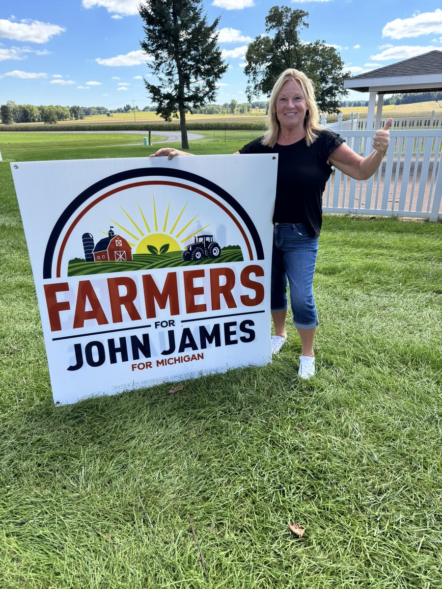 JamesWarRoom's tweet photo. 🚜🔥 Michigan farmers are bringing the energy!

@JohnJamesMI is a PROVEN FIGHTER for agriculture, rural communities, and the issues shaping farming across our state. 🇺🇸🌾 https://t.co/nAET2R0idN