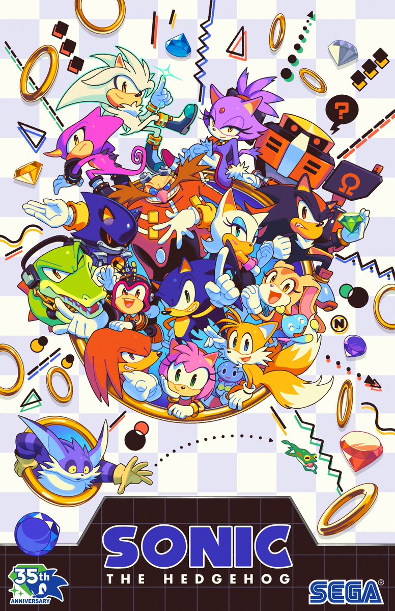 actionhankbeard's tweet photo. All of my pieces for Sonic's 35th art show with iam8bit &amp; Sega are available as prints from now until 10/20! https://t.co/mXP0csoK5b