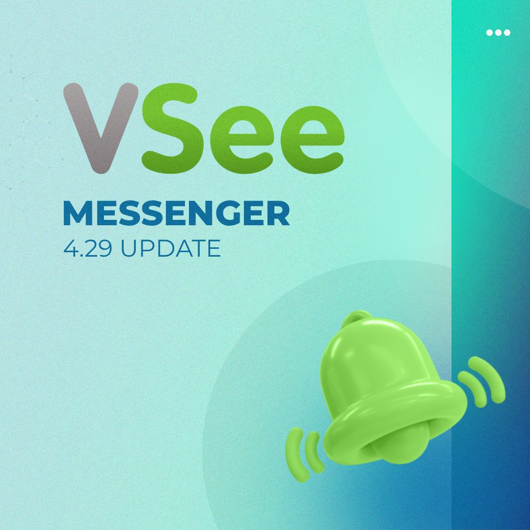 VSee's tweet photo. Typos, buried replies, lost links. VSee Messenger 4.29 addresses all three. Check out our updates!
βοΈ Edit sent messages
π¬ Reply in thread
π Bookmark key info
Read more: https://t.co/Uvr4ECKeWr
#Healthcare #VSeeMessenger #VSeeApp https://t.co/YXoJaO89Wh