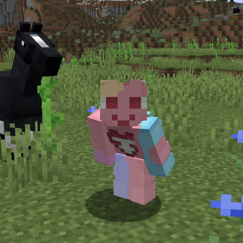 gooplimcsr's tweet photo. i really liked the new cape but didnt like how my skin didn’t fit it so i killed two birds with ome stone and made a Pastel Goopli https://t.co/3a6TB7pOoj