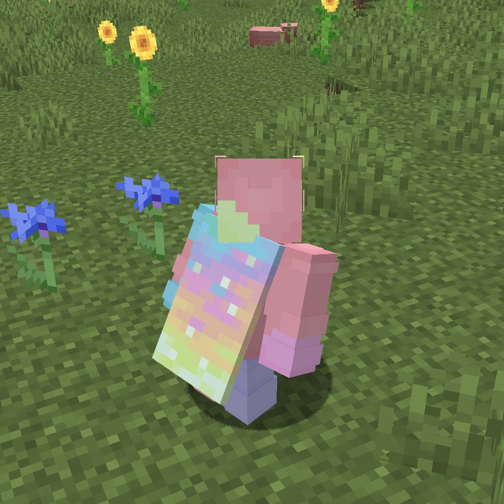 gooplimcsr's tweet photo. i really liked the new cape but didnt like how my skin didn’t fit it so i killed two birds with ome stone and made a Pastel Goopli https://t.co/3a6TB7pOoj