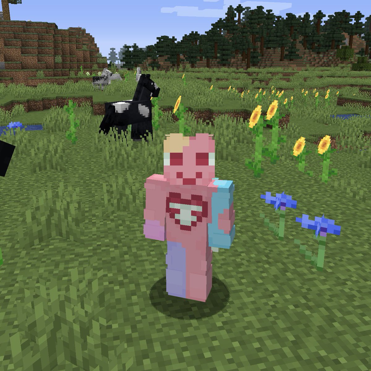 gooplimcsr's tweet photo. i really liked the new cape but didnt like how my skin didn’t fit it so i killed two birds with ome stone and made a Pastel Goopli https://t.co/3a6TB7pOoj