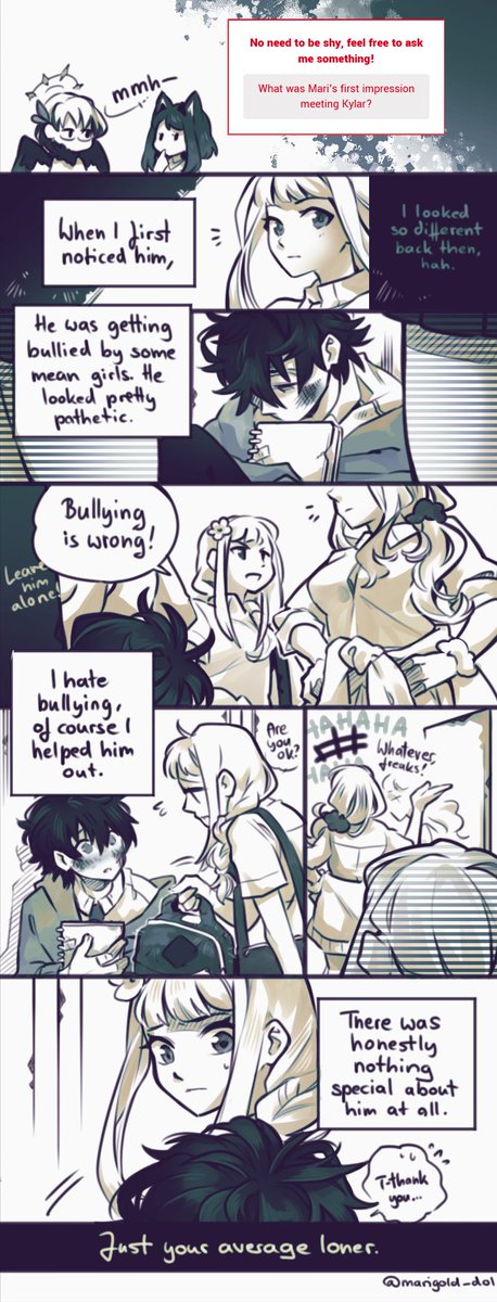 Marigold_dol's tweet photo. Straw page ask.     
(Been a long while since I answered an ask, covered up multiple in this post to try form a narrative. This has been in my wips since June I think ...)
(It is really cringe, I'm not sure if I like it or got Maris feelings across well ... Sorry 💦)  

#dolpc https://t.co/JOu9JDv2kW