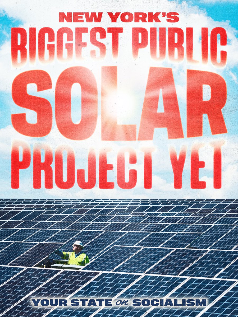 nycDSA's tweet photo. 3 years since we won the Build Public Renewables Act, New York is one step closer to solar socialism.☀️

This is only the first step. Hochul is pushing more fossil fuels and holding NY back from the public renewables we need. Join @NYCDSA_Ecosoc and fight for public power. ⚡️ https://t.co/cgW5DAjBtk