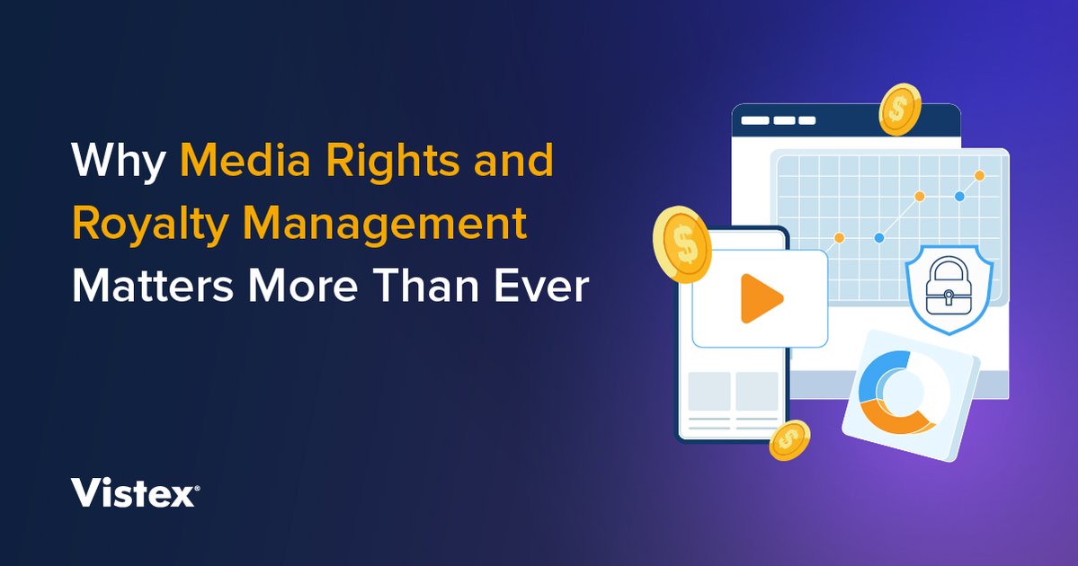 Vistex's tweet photo. 📍 In a multi-model media world, having the right content is only part of the equation. Knowing where, how and when you can monetize it is just as important.

Check out the latest Vistex blog to learn more: 🔗 https://t.co/JsQaPNkcVM

#Rights #Royalties #Licensing #MediaCompanies https://t.co/K30g4DHPoI