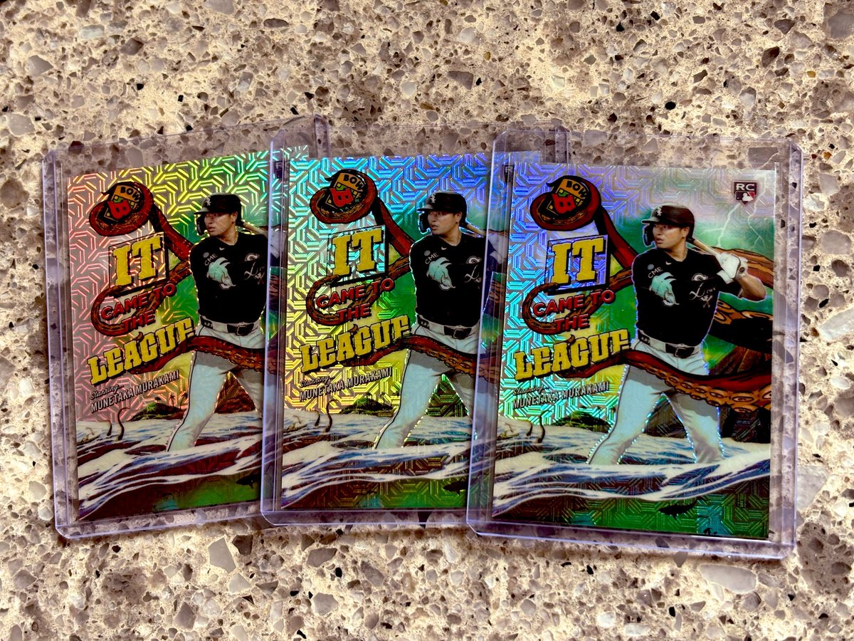 Mike__McKenna's tweet photo. Happy MLB Playoffs Day!

Let’s do a Giveaway! ⚾️

Guess the distance of a Murakami Home Run today and the closest person will win (1) of these Bowman Mega Box Rookie cards!

If Murakami does not hit a Home Run today I will pick a random follower who Likes ♥️ and RT’s 🔄 this post https://t.co/8p9NsDGiTh