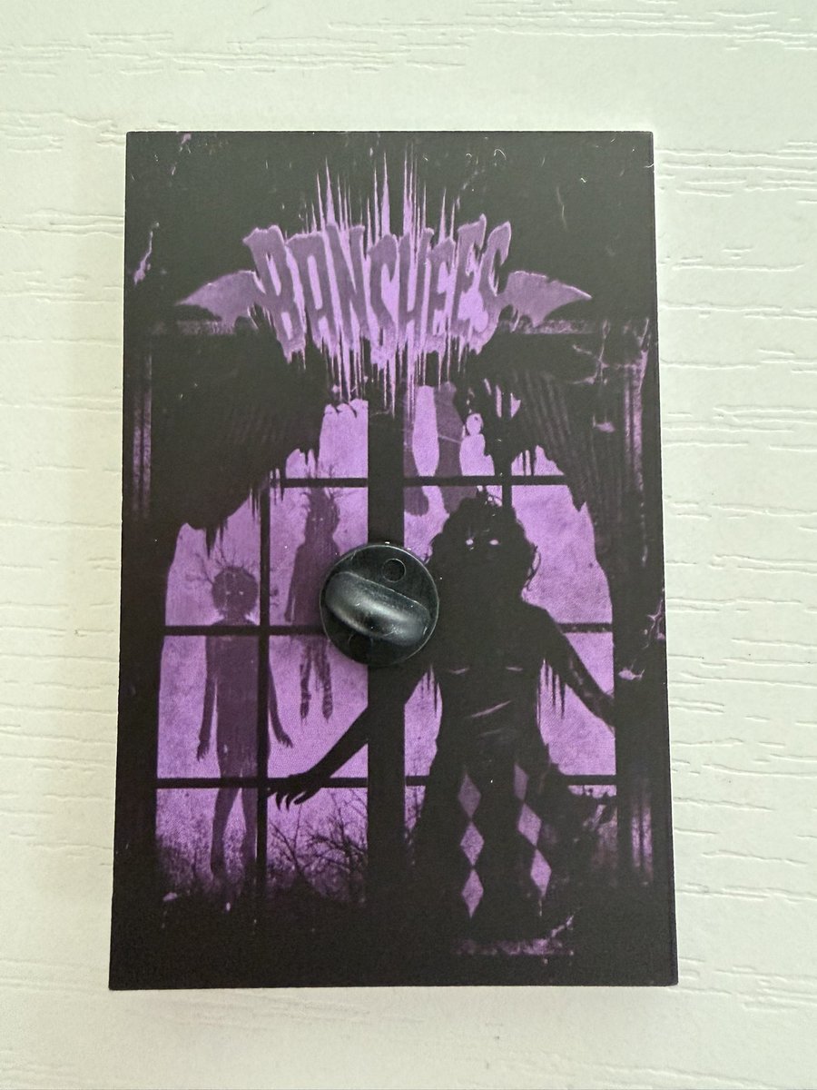 davedwonch's tweet photo. BANSHEES is LIVE! The 1st 50 print backers will receive this swanky gold murder pin! https://t.co/KRf1071LGV https://t.co/5LHDmCvXqP