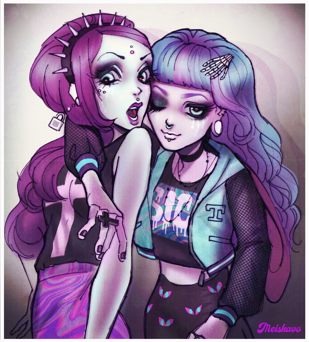 meishavo's tweet photo. 🩻🍬💀pastel ghouls💿💜👽
spectra vondergeist &amp; twyla boogeyman sketch
.
.
.
.
.
.
#monsterhigh #pastelgoth #tumblr https://t.co/MK3QVDvvJO