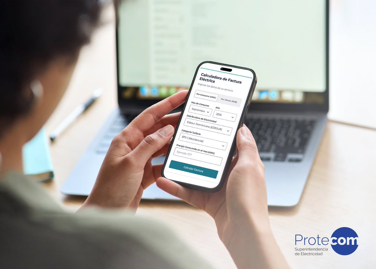 LaRepublicaPost's tweet photo. Usuarios podrán verificar su factura eléctrica con nueva calculadora de Protecom

https://t.co/IUSoBl8ahC

#LaRepúblicaPost #protecom #calculadora #facturaelectrica https://t.co/UwtE3NyQGT