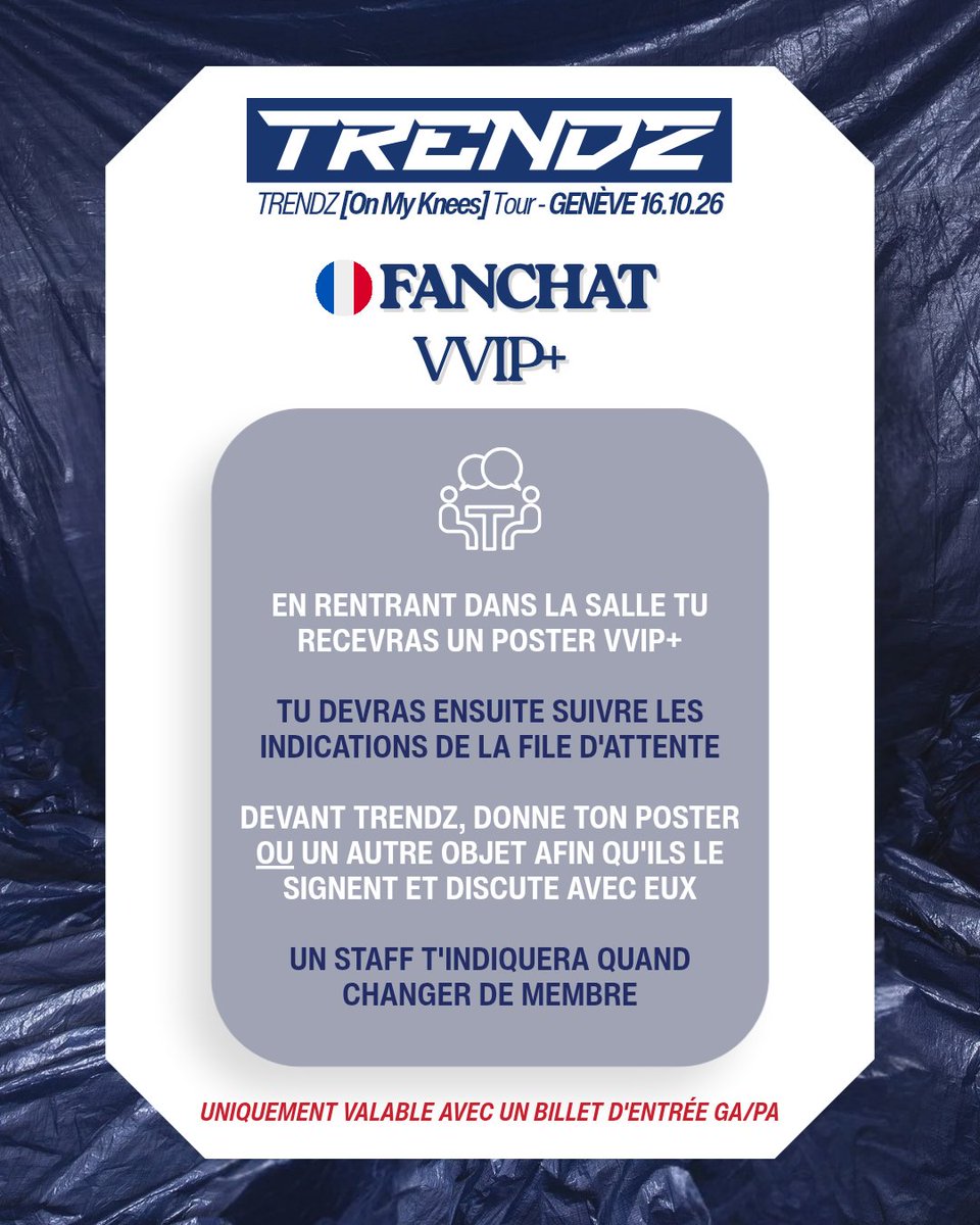 AKIBAPROD_'s tweet photo. 🇨🇵 Tout ce qu'il faut savoir pour l'expérience VIP/VVIP/VVIP+ au concert de TRENDZ à Genève! https://t.co/GLhwvwNgwL