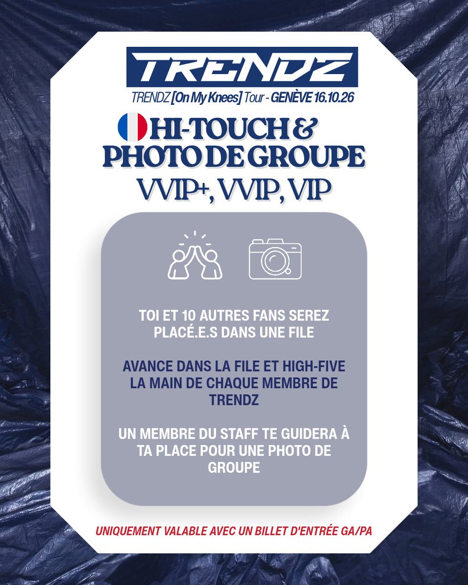 AKIBAPROD_'s tweet photo. 🇨🇵 Tout ce qu'il faut savoir pour l'expérience VIP/VVIP/VVIP+ au concert de TRENDZ à Genève! https://t.co/GLhwvwNgwL