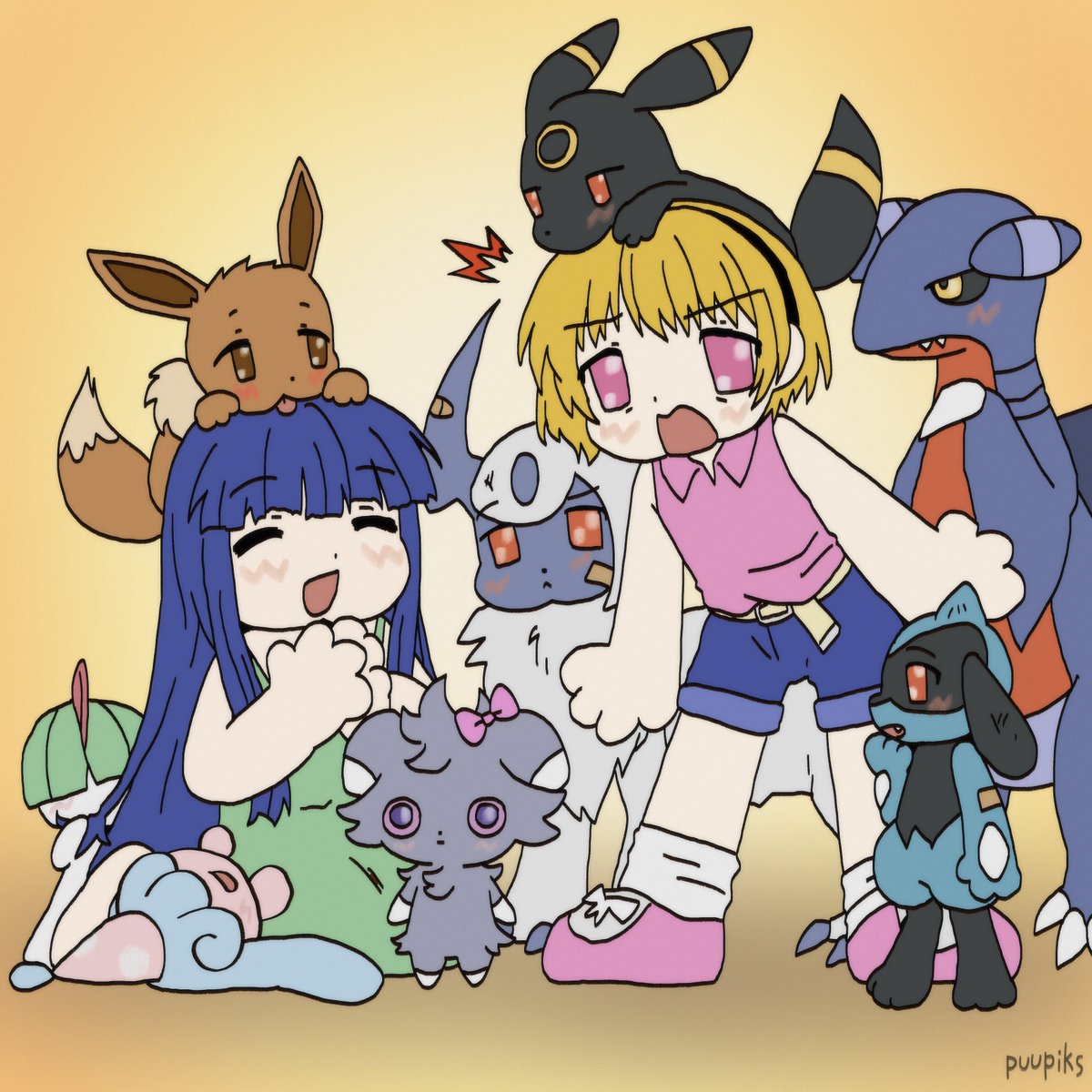 puupiks's tweet photo. higurashi rika san doesn't train her pokemons at all !! https://t.co/0F4YOcE2iS