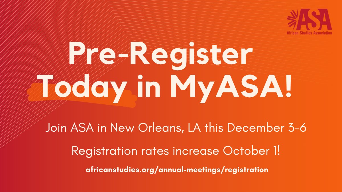 ASANewsOnline's tweet photo. REMINDER! Register before Sept. 30 at 11:59pm eastern to secure your lowest rate for ASA in New Orleans! Register here in MyASA: https://t.co/6VFvprZx1B https://t.co/mlcViil5mb
