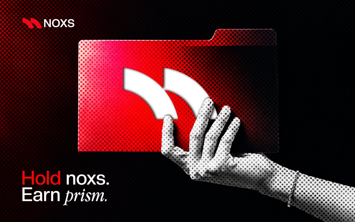 UseNoxs's tweet photo. What if holding a token came with more than price exposure?

NOXS is built around a simple idea: hold NOXS and earn PRISM.

Eligible holders may receive rewards based on their qualifying holdings. Check the reward details and follow the project’s activity in one place. https://t.co/YNzfr7K8XW